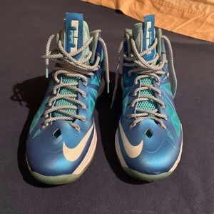 Blue Nike Lebron 10's
